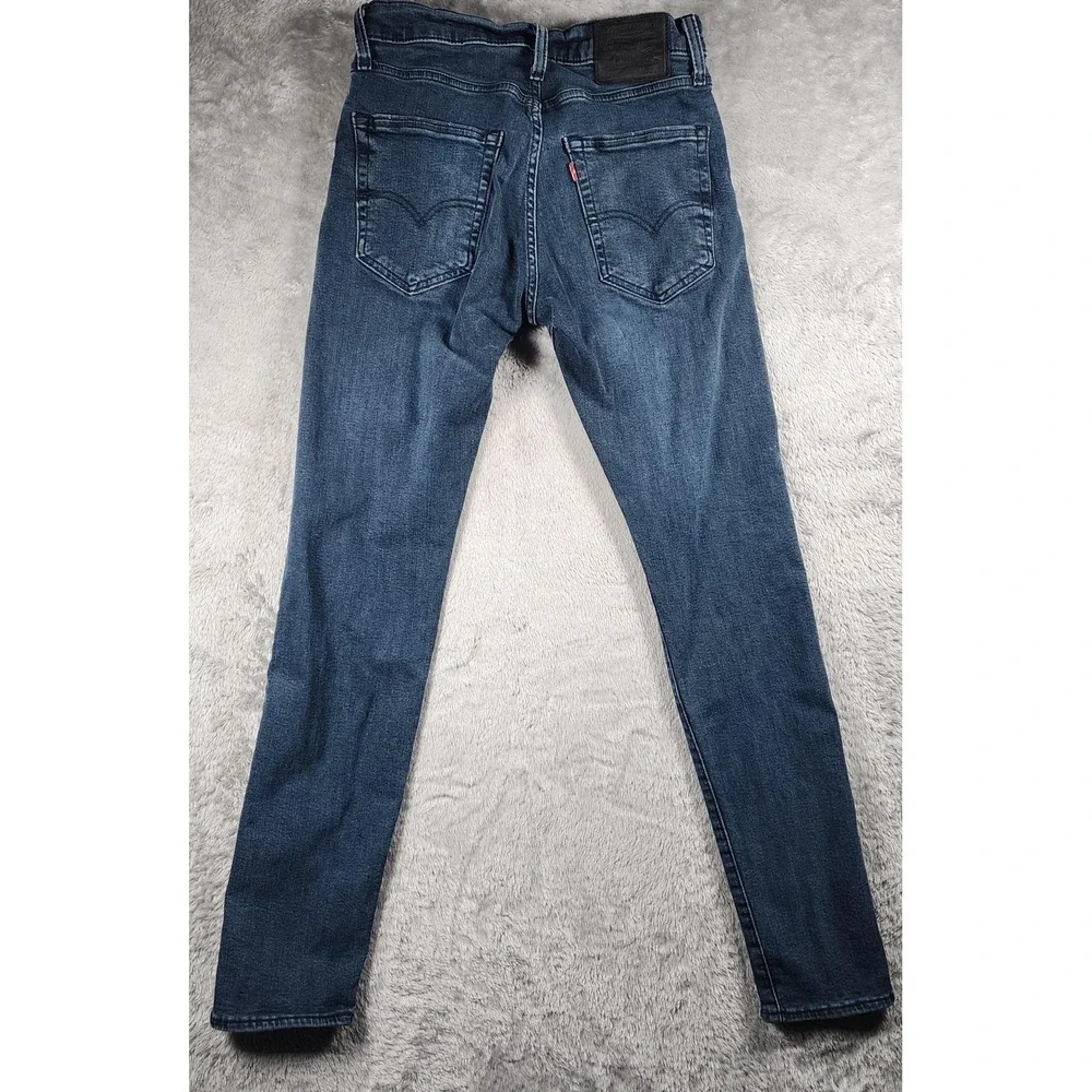 Levis Premium Jeans Mens 30x32 (Fits 28x30) Blue Medium Wash Slim Tapered Leg‎ - Picture 12 of 15